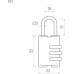 Замок навесной кодовый НОРА-М 501 для чемодана 