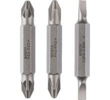 Бита для заворачивания BOSCH Extra Hard двусторонняя 45 мм PH2PZ2/S0.6x4.0 3шт [2607001744]