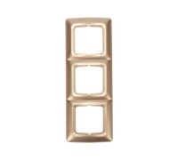Рамка Kranz KR-78-0317 DEA 3-я горизонтальная золотой металлик