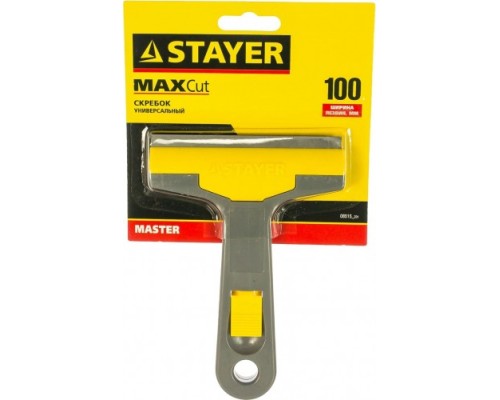 Скребок STAYER MASTER универсальный, пластмассовый корпус, 100мм [08515_z02]