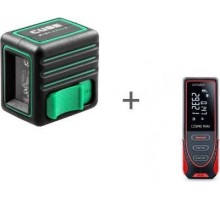 Лазерный уровень ADA CUBE MINI GREEN BASIC EDITION + Дальномер ADA Cosmo MIN А00730