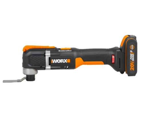 Многофункциональный инструмент аккумуляторный Worx WX696 20В, 2Ач х1, ЗУ 2А, кейс