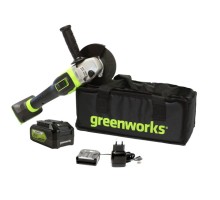 Угловая шлифмашина аккумуляторная GREENWORKS 3200207UB бесщеточная 3200207UB