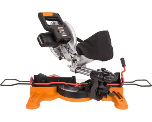 Пила торцовочная аккумуляторная Worx WX845.9 20В, 216 мм, без АКБ и ЗУ Пила торцовочная аккумуляторная Worx WX845.9 20В, 216 мм, без АКБ и ЗУ