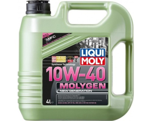 Масло моторное LIQUI-MOLY SAE 10W40 Molygen New Generation 4 л 9060 синтетическое [9060]