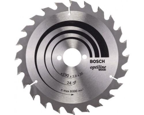 Пильный диск по дереву BOSCH Standard 190Х30 24 OPTILINE WOOD [2608641185]