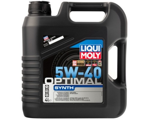 Масло моторное LIQUI-MOLY SAE 5W40 Optimal Synth 4 л 3926 синтетическое [3926]