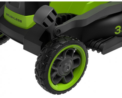 Газонокосилка аккумуляторная GREENWORKS 2520607UA 24V, 33 см, бесщеточная, c 1хАКБ 2Ач купить с доставкой и официальной гарантией