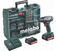 Аккумуляторная дрель-шуруповерт METABO BS 14.4 2х2,0 Ач, с набором оснастки 602206880