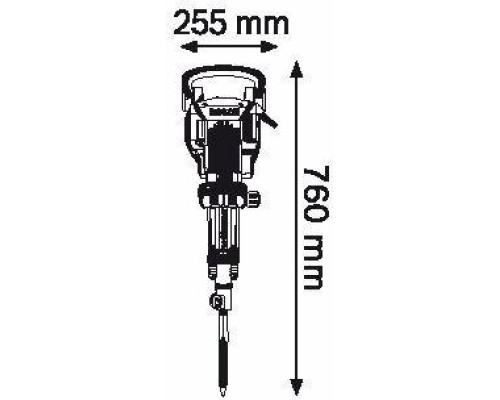 Молот ударный сетевой BOSCH GSH 16-30 [0611335100] Тележка