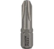 Бита для заворачивания BOSCH Extra Hard 25 мм PH3 3шт 2607001515