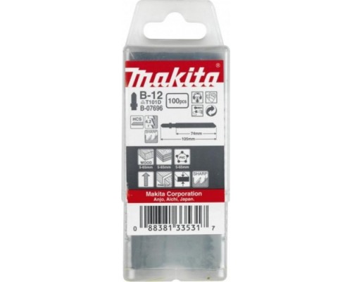 Пилки по дереву MAKITA B-07696 в-12, 100 шт.