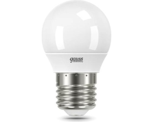 Лампа светодиодная GAUSS Шар elementary шар 12w 920lm 4100k е27 led [53222]