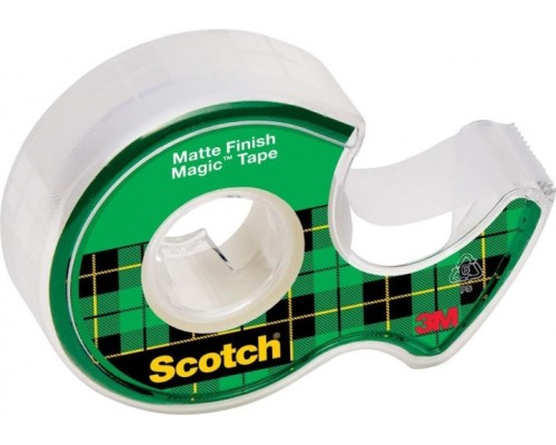 Невидимая клейкая лента 3M Scotch® Magic™ 8-1975D на мини-диспенсере, 19мм х 7,5 м [7100093940]