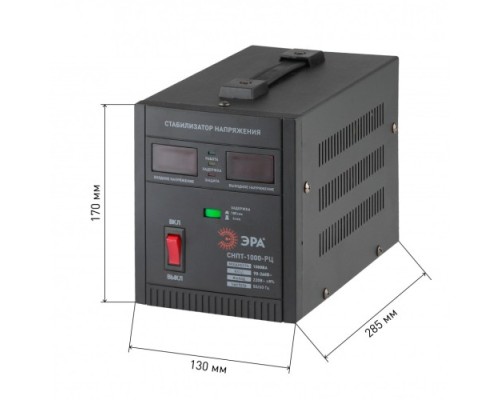 Стабилизатор напряжения однофазный ЭРА СНПТ-1000-РЦ переносной Б0035294