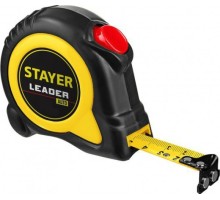 Рулетка STAYER LEADER 8м / 25мм с автостопом в ударостойком обрезиненном 3402-08-25_z01