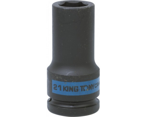 Ударная головка шестигранная глубокая 21 мм, 3/4" KING TONY 643521M