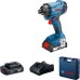 Гайковерт аккумуляторный BOSCH GDR 180 LI ударный [06019G5120] 2х3,0Ач, кейс