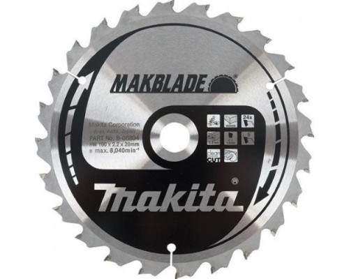 Пильный диск MAKITA 190х 24тх20 дерево  (B-35243) MAKBLADE [B-35243]