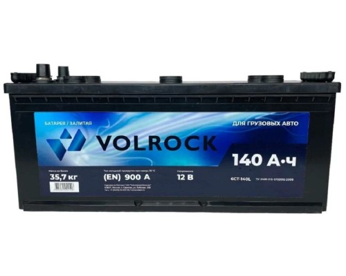 Аккумулятор VOLROCK 6СТ-140L 900А конус [4605961004546]