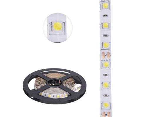 Лента светодиодная LAMPER  141-2021 12В, SMD5050, 14,4Bт/м, 60 LED/м, 6500K, 10мм, 3м,