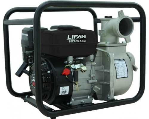 Мотопомпа бензиновая LIFAN 80ZB30-4.8Q для слабозагрязненной воды [80ZB30-4.8Q]