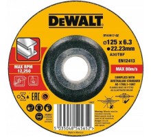 Шлифовальный круг по металлу DeWALT 125х6.3x22.2 мм тип 27 A24RBF DT43917-QZ [DT43917-QZ]