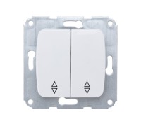 Выключатель Kranz DEA-B DEA 2кл прох. с/у 10а мех. белый KR-78-0207