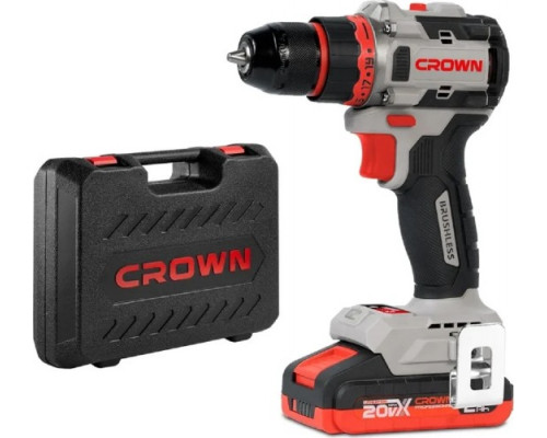 Дрель-шуруповерт аккумуляторная Crown CT21128HMX-2 BMC