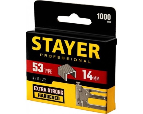 Скоба STAYER MASTER 14 мм для степлера тонкие тип 53, 1000 шт [3159-14_z02]