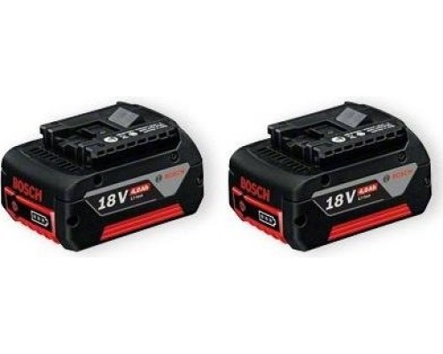 Набор аккумуляторов BOSCH GBA 18,0V 4,0 Ah Li-Ion (2шт) [1600Z00042]