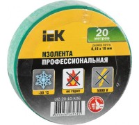 Изолента IEK ПВХ 0.18х19мм зел. (рул. 20м) [UIZ-20-10-K06]