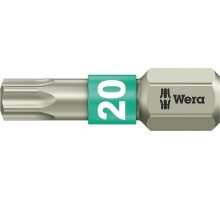 Бита для заворачивания, нержавеющая сталь WERA 3867/1 TS TX20, 25 мм WE-071034 [WE-071034]