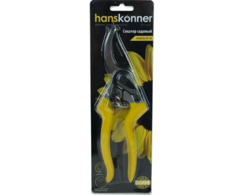 Секатор HANSKONNER HK3012-07-21 215 мм, верхн. лезвие с тефлоновым покрытием, алюм