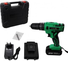 Дрель-шуруповерт аккумуляторная ZITREK Green Impact 21V ударная 063-4044