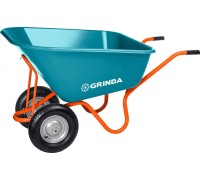 Тачка садовая GRINDA GP-1 ударопрочный пластиковый кузов 260л г/п 120кг 422401