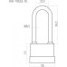 Замок навесной НОРА-М ЗНВ-700дд-50 всепогодный с длинной дужкой 