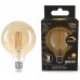 Лампа светодиодная GAUSS G125 filament 10w 820lm 2400к е27 golden диммируемая le [158802010-D]