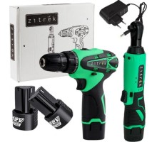 Набор аккумуляторного инструмента ZITREK ZKRW12 zkcd12 2 в 1, 2x2.0ач 063-4404