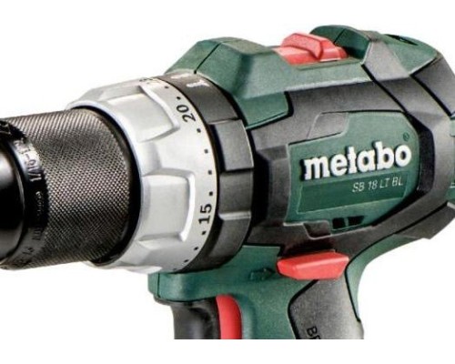 Аккумуляторный шуруповерт METABO SB 18 LT BL 2x2.0 Ач, ударная, бесщеточная [602316550]