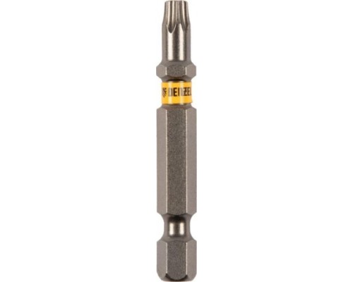 Набор бит DENZEL TORX 25х50 сталь s2, шестигранный профиль, 10 шт. [11670]