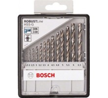 Набор сверл по металлу BOSCH HSS-G 13 шт Robust Line D1.5-6.5 2607010538