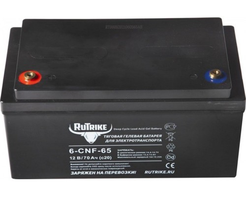 Аккумулятор RUTRIKE 12V 70A/H C20 тяговый 6-CNF-65 [023277]