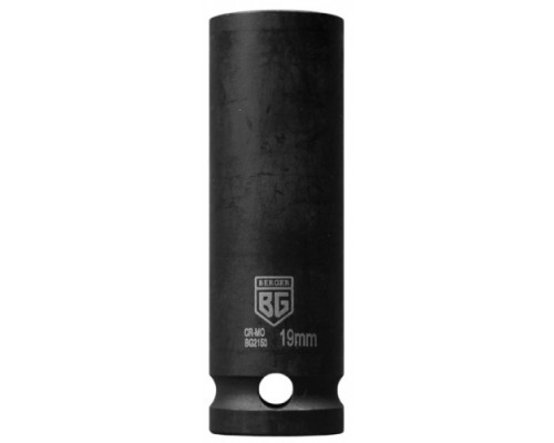 Головка торцевая ударная глубокая 6-гранная BERGER BG2150 1/2" 19 мм