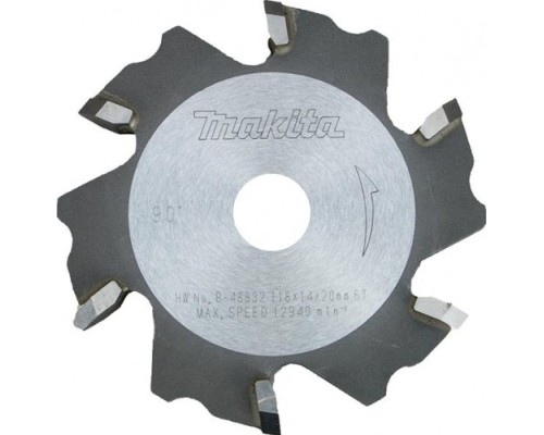 Фреза по алюминию MAKITA 118х 6тх20 90° alum cut (B-49286) [B-49286]