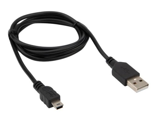 Кабель REXANT 18-4402 USB-A – mini USB, 1A, 1м, ПВХ, черный Кабель REXANT 18-4402 USB-A – mini USB, 1A, 1м, ПВХ, черный