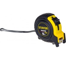 Рулетка STAYER MASTER 5м / 19мм в ударостойком обрезиненном корпусе [34025-05_z01]