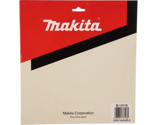 Нож для травы MAKITA B-14118 4 зуба, d- 230x25,4мм