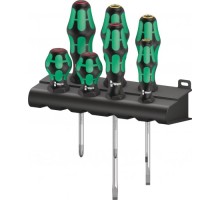 Набор отверток WERA 05008900001 300/7 mix 1 kraftform + подставка, 7 пр. WE-008900