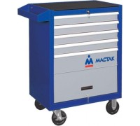 Тележка инструментальная МАСТАК 522-05581B 5 выдвижных полок, синяя